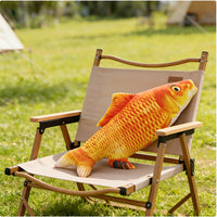 OPHRBU 24 inch fish plush pillow shaped like a realistic carp with soft short plush fabric - view 16