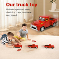 Little Blue Truck Toy,1:32 Pull Back Cars Toy for Kids Boys Girls – Fun for Kids & Family - Red - image 2