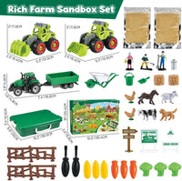 FRUSE Farm Sensory Bin Toys with Play Sand Kit & Tractor for Toddlers - image 4