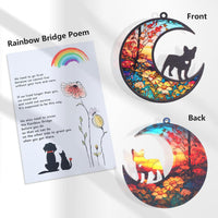 Original CCiaga DIY Dog Angel Memorial Suncatcher with Sympathy Card - 4-french Bulldog - image 4