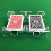 Yuanhe 9 Deck Clear Canasta Playing Card Tray – Fun for Kids & Family - 2 Deck - image 2