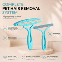 2 Pack Set Pet Hair Removal Tool - Sapphirine - image 2
