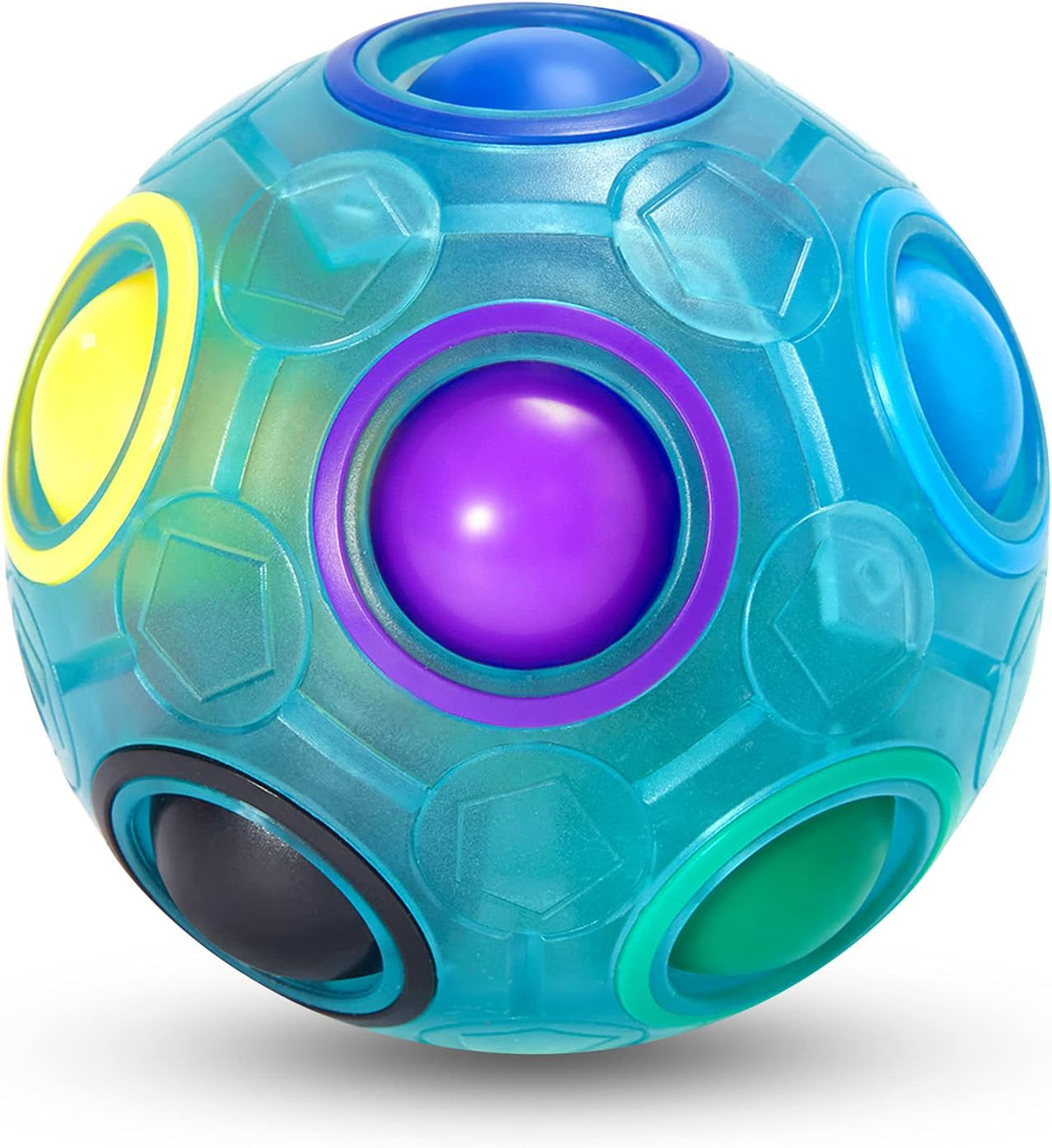 Vdealen Magic Rainbow Puzzle Ball - Blue
