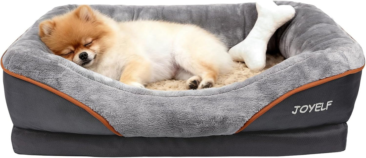 Medium Memory Foam Dog Bed Orthopedic Dog Bed & Sofa with Removable - Small-27"x20"