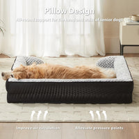 Washable Orthopedic Dog Bed - Black / 48"L x 35"W x 7.5"TH - image 3