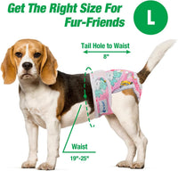 Pet Soft Female Dog Diapers, Puppy Diapers - Animals / Large:19''-25'' - image 3