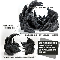 Fish Tank Decor Rocks.Aquarium Decoration Model.Easy and Quick Solution for Aquascaping.(Perched Canyon-24inch)