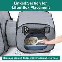 Cat Playpen with Separate Litter Box Area - image 2