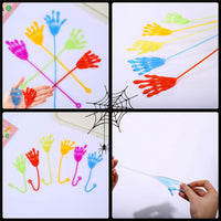 36 Pack Halloween Sticky Hands Toys Spider Web Cat Bat Pumpkin Candy - Halloween Sticky Hand B24 - image 4