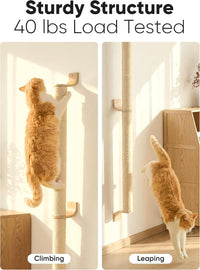FUKUMARU Cat Wall Scratcher, 60" Tall Kitten Scratching Post – Essentials for Cats - 60 inch - image 3