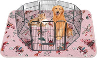 IEUUMLER Washable Pee Pads for Dogs, 1 Pack Insect Pattern Reusable Waterproof Puppy Potty Pads, Non-Slip Absorbent Pet Training Pads for Playpen Crate Bed EU014
