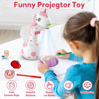KETIEE Unicorn Drawing Projector Toys for Ages 5-7 – Fun for Kids & Family - White Pink / Small - image 4