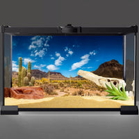 24x12 in Reptile Habitat Background Blue Sky Cactus Desert Tank - 24x12in/60x30cm - image 2