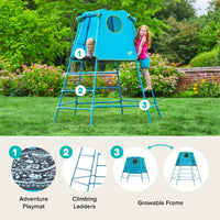 Explorer 2 Jungle Gym Climbing Set with Adjustable Steel Frame - image 2