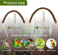 Natural Wood Bird Perch, U-Shaped Bird Perch for Cage – Essentials for Birds - 1 Pcs L U Perch - image 2
