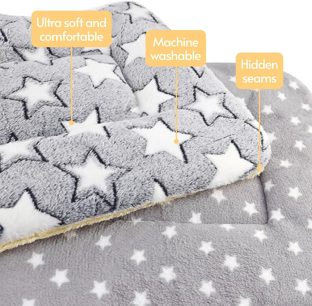 2 Pack Cat Blanket for Indoor Cats - Stars / 18X13 in - image 4