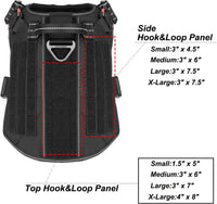 Tactical Dog Harness for Large Dogs, Reflective No Pull Dog Vest - X-Large (Pack of 1) / Black - image 4