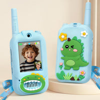 Video Walkie Talkies for Kids - Dinosaur Blue