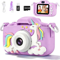 XBENDON kids camera with dual lens, 48MP photos and 1080P video