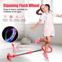 Ankle Skip Ball for Kids, Portable Foldable Flash Wheel Skip Ball Toy – Fun for Kids & Family - Red - image 3