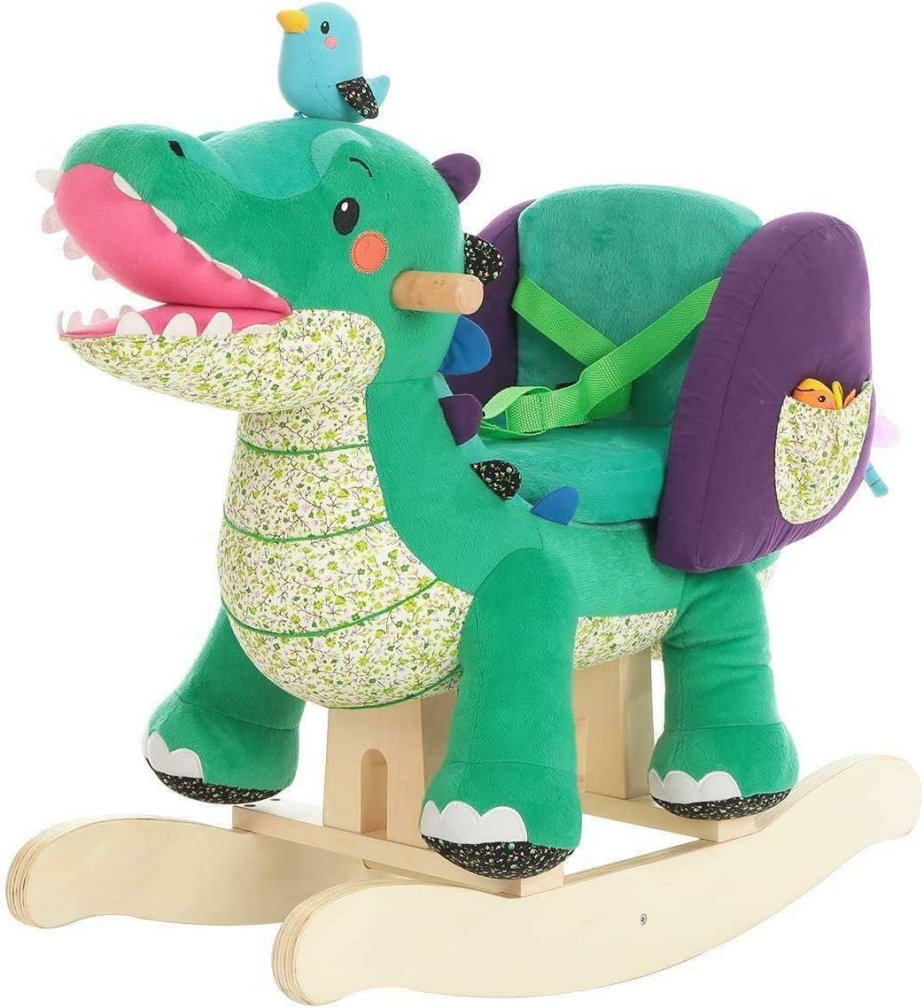 labebe, Baby Rocking Horse, Ride Unicorn - Green Crocodile