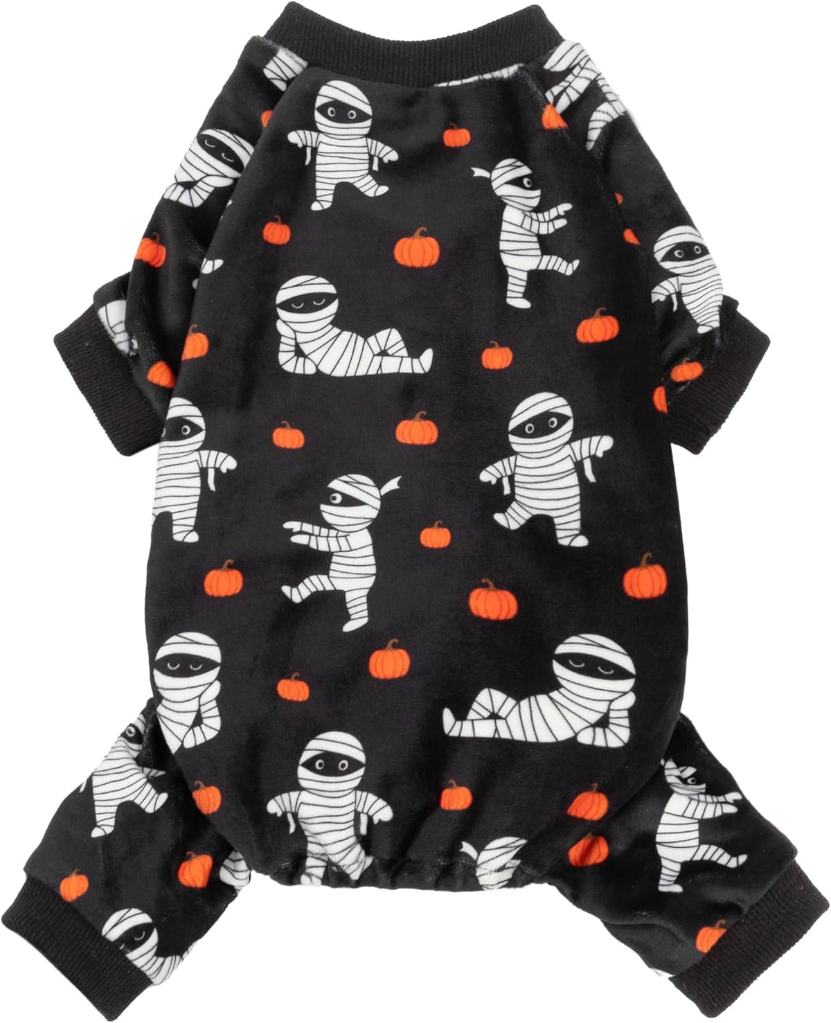 Fitwarm Funny Duck Dog Pajamas - Mummy & Pumpkin / Medium