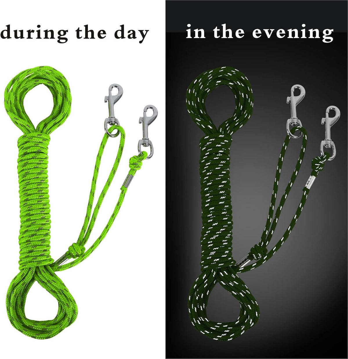 Reflective Cat Leash 50FT Cat Cable Out Escape Proof Walking Leads - 50FT / Green - image 3