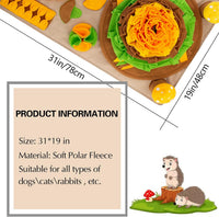 Pet Snuffle Mat for Dogs Hedgehog Puzzle Toy Large Sniffing Mat - Hedgehog - image 4