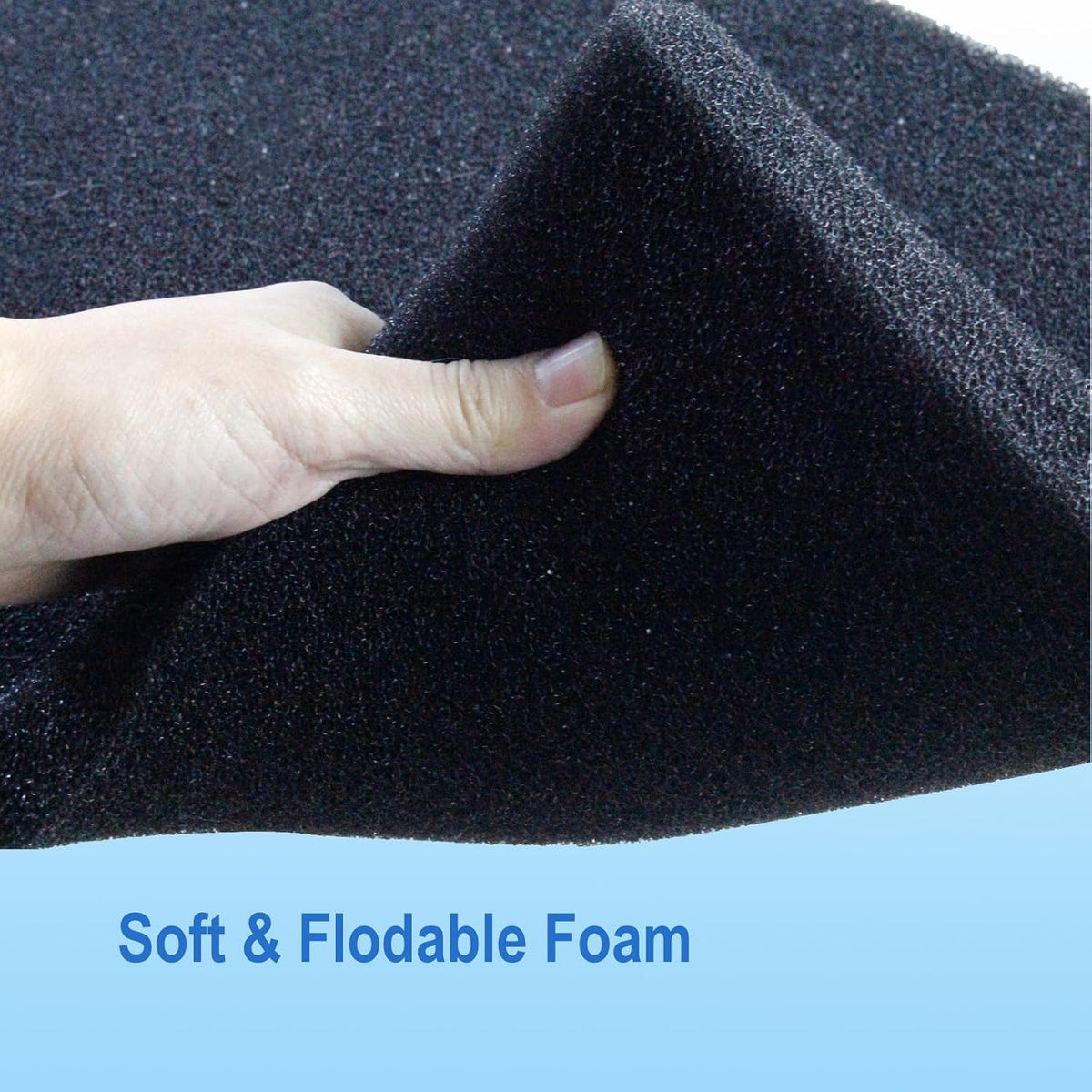 AQUANEAT Aquarium Bio Sponge Filter Media Pad 36" x 12" x 1" / 72" x - 36" x 12" x 1" - image 4