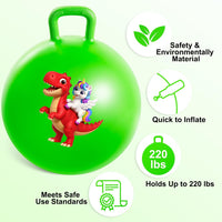 ZOOJOY 18 inch blue dinosaur hopper ball for kids with handle - view 31