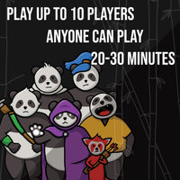 Panda Royale dice game by Last Night Games with translucent dice in 7 colors - view 2
