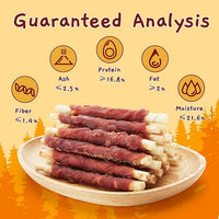 Jungle Calling Dog Treats, Duck Breast Wrapped Rawhide Sticks for Dogs, Grain-Free Natural Chewy Treats Picky Dogs, Puppy Chews Snacks,10.6 oz