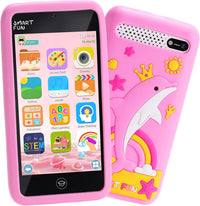 luluckck kids smart phone toy with 3.97 inch touchscreen in black and pink - view 2