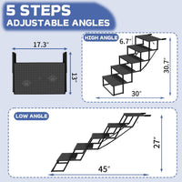 Dog Steps for Car, SUV with Upgraded Non-Slip Surface - 5 Steps - image 3