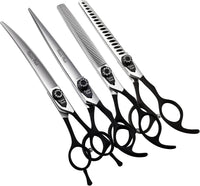 7.0'' Professional Dog Grooming Scissors Set with Black Non-Slip - Combo / 7.0''