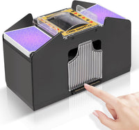FEIERYA Automatic Card Shuffler 1/2/4/6 Decks – Fun for Kids & Family - 4 Decks