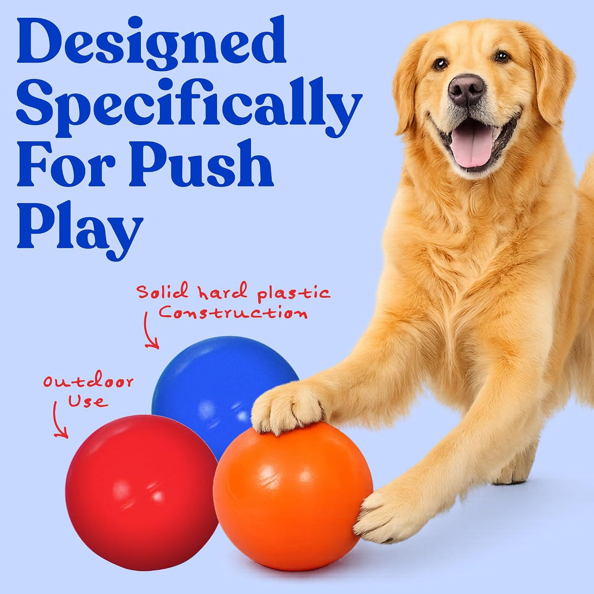 Doggie Dooley Virtually Indestructible Dog Ball - Assorted / Small (4.5 inch) - image 3