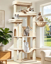 Taoqimiao Heavy-Duty Cat Tree - Beige