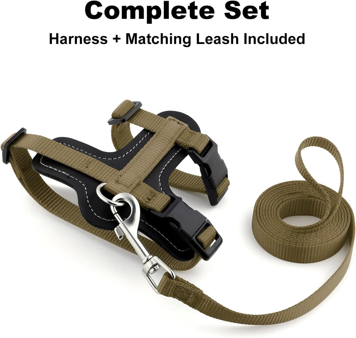 Plutus Pet Adjustable Cat Harness and Leash Set - Brown - image 2