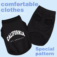 Discover Cozy Cotton Canine Wear: Soft, Lightweight - 3XL-(38~55lb) | Chest(~30") / Black California - image 2