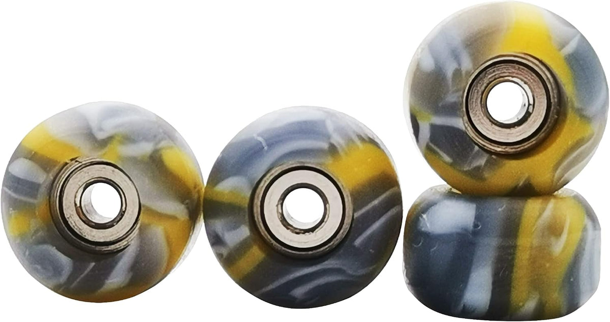 RACOFSB fingerboard wheels with bearings in black mix swirl color, set of 4 - view 5