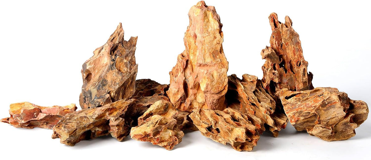 6.1-8.1 Inches Natural Dragon Stone, Terrariums - 2.2-4.1 in