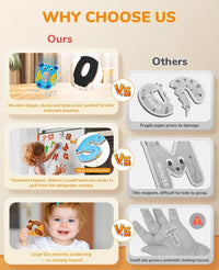 JoyCat Wooden Thick Alphabet Magnets for Toddlers Fridge Large Size - Letters - image 4