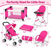 fash n kolor 4 Piece Doll Play Set, Includes - Pink/ White - image 3