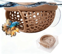 Multi-Functional Betta Hammock Feeding Bed - Brown