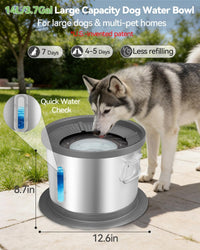 UPSKY 14L No Spill Dog Water Bowl - Grey / 14L - image 3