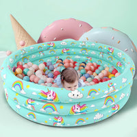 Jasonwell Inflatable Baby Kiddie Pool - 51" Unicorn - image 4