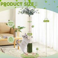 40'' Tall Sisal Cat Scratching Post - green-45inch - image 2