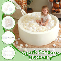 TRENDPLAY Star Ball Pit Balls for Toddlers 50 100 200 Count Star - Beige / 50 - image 2