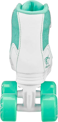 Roller Derby Firestar Youth Skates for Girls, Boys, Beginners - White/Mint / Size 1 - image 4